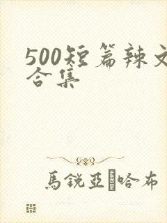 500短篇辣文合集