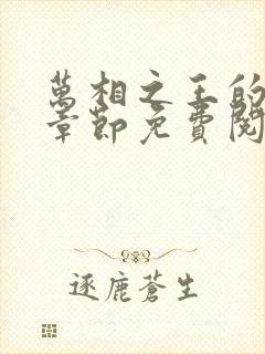 万相之王的最新章节免费阅读封面