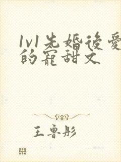 1v1先婚后爱的宠甜文