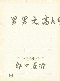 男男文高h双性