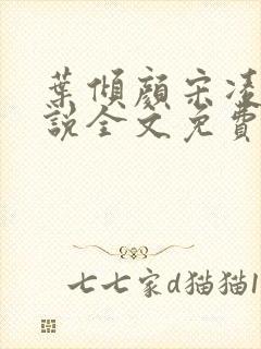 叶倾颜宋凌煊小说全文免费阅读封面