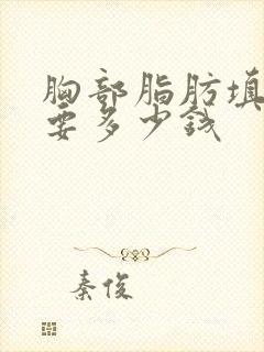 胸部脂肪填充需要多少钱