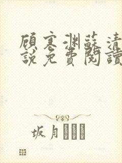 顾寒渊苏清婉小说免费阅读最新章节