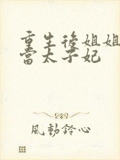 重生后姐姐替我当太子妃