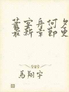 萧宴舟何夕小说最新章节更新内容