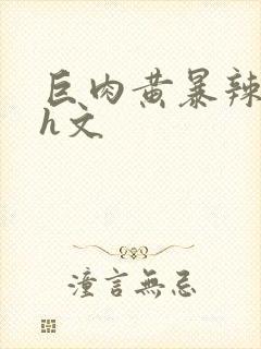 巨肉黄暴辣文高h文