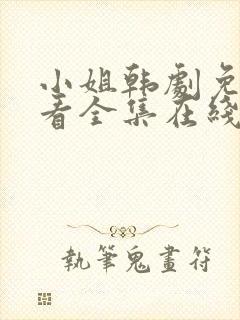 小姐韩剧免费观看全集在线高清