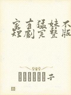 家有猛妹不好惹短剧完整版