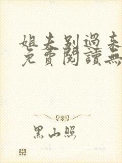 姐夫别过来小说免费阅读无弹窗