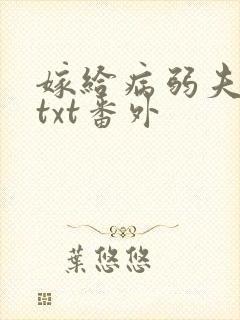 嫁给病弱夫君后txt番外