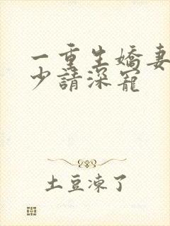 一重生娇妻:傅少请深宠