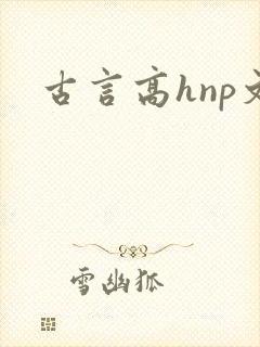 古言高hnp文