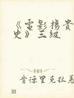 《电影杨贵妃淫史》三级