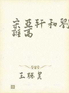 宋亚轩和刘耀文谁高封面