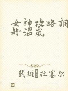 女神攻略调教手册温岚