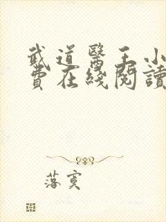 武道医王小说免费在线阅读