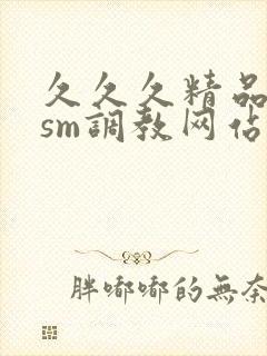 久久久精品国产sm调教网站女