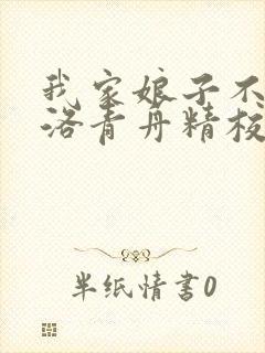 我家娘子不对劲洛青舟精校版下载