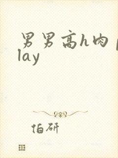 男男高h肉 play
