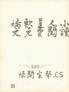 娇软美人小说全文免费阅读封面