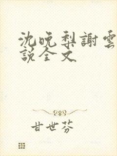 沈晚梨谢云迟小说全文