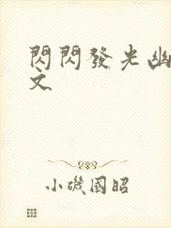 闪闪发光幽默网文