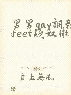 男男gay调教feet贱奴微博