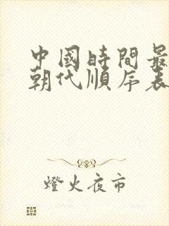 中国时间最长的朝代顺序表封面