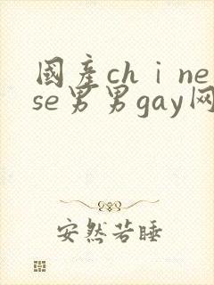 国产chⅰnese男男gay网站