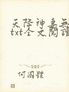 天降神妻无删减txt全文阅读下载