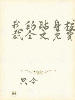 我的贴身校花总裁全文免费阅读