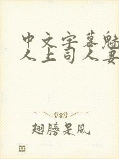 中文字幕魅惑黑人上司人妻封面