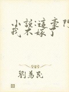 小说:这豪门,我不嫁了