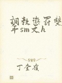 调教惩罚双性少年sm文h封面