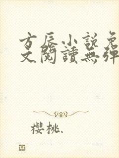 方辰小说免费全文阅读无弹窗下载