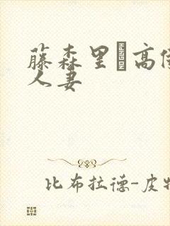 藤森里穂高傲美人妻封面