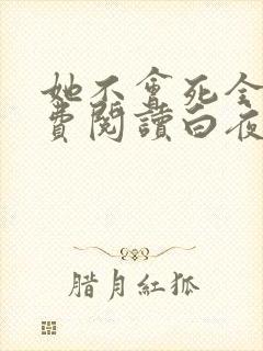 她不会死全文免费阅读白夜封面