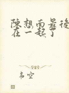 陈想南最后和谁在一起了