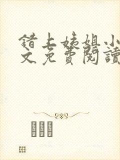 错上姨姐小说全文免费阅读