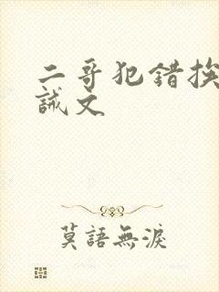 二哥犯错挨打训诫文