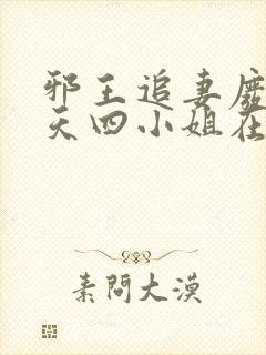 邪王追妻废材逆天四小姐在线阅读