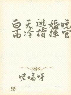 白天逃婚晚上被高冷指挥官求抱抱免费封面