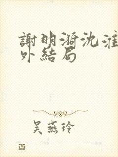 谢明漪沈淮舟番外结局