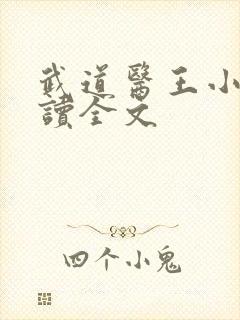 武道医王小说阅读全文