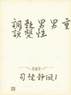 调教男男重口小说双性封面