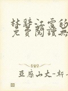 林辞江雪的小说免费阅读无弹窗