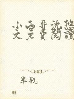 小西哥沈悠然全文免费阅读笔趣阁