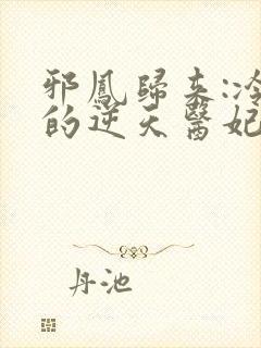 邪凤归来:冷王的逆天医妃