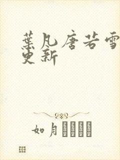 叶凡唐若雪章节更新封面