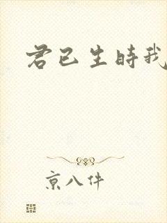 君已生时我未生